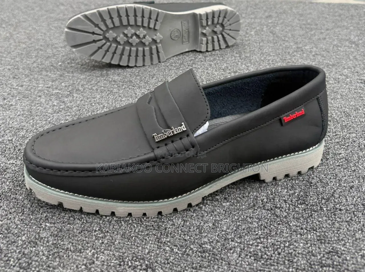 Navy Blue Timberland Loafers