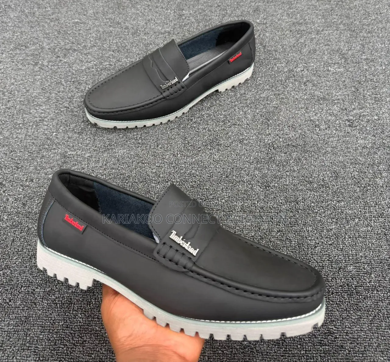 Navy Blue Timberland Loafers