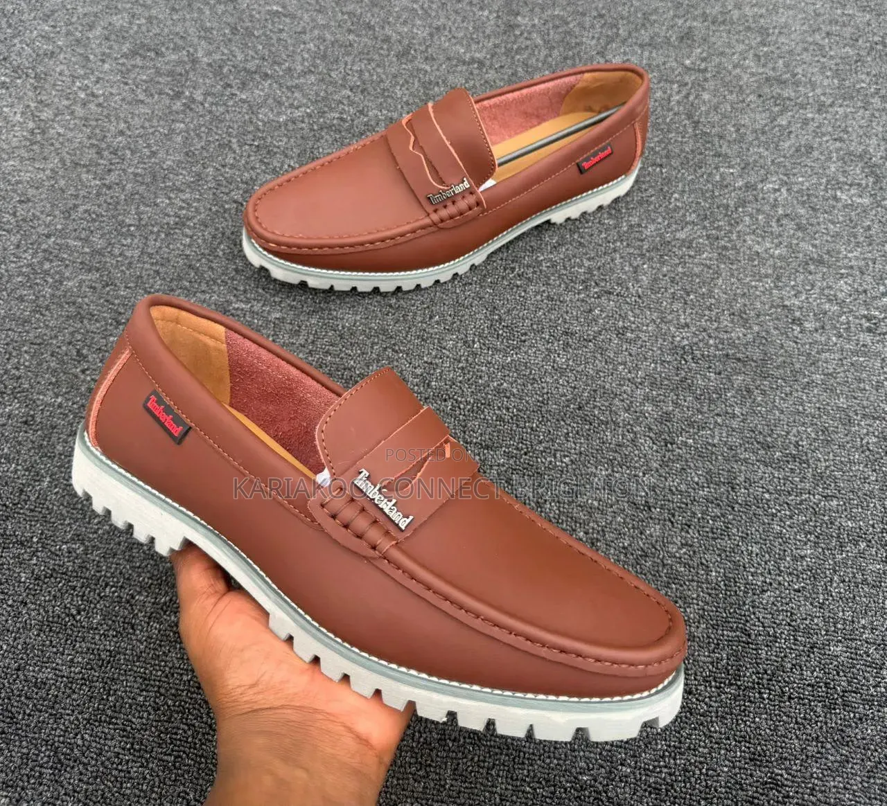 Navy Blue Timberland Loafers
