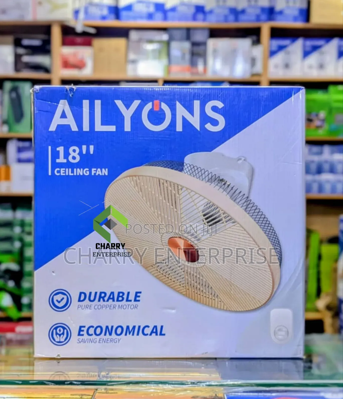 Orbit Ailyons Ceiling Fan Feni Ya Juu Size 18” 
1 PC