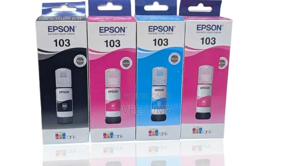 Epson 103 EcoTank Original Ink Bottle Set (4-Pack)