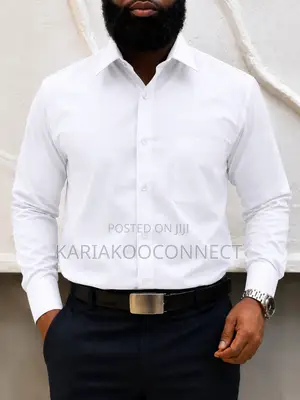Van Heusen-Style Long Sleeve Dress Shirt