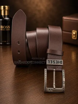 Brown Lacoste Leather Belt