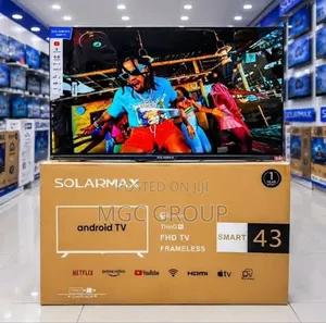 Solarmax 43-Inch ,Android TV,Tempered Glass,ThinQ AI