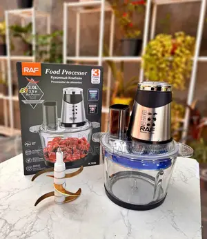 RAF Food Processor 3.0L Capacity 6-in-1 Functionality, Stainless Steel