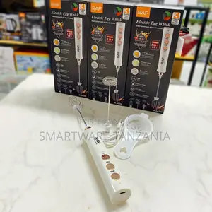 RAF Electric Egg Whisk 80W With Three Speed Settings and Attachments