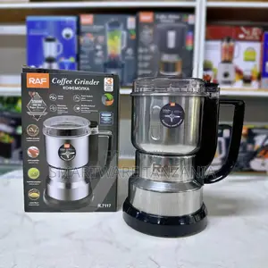 RAF Coffee Grinder 350W Stainless Steel Blade With Push Button Control