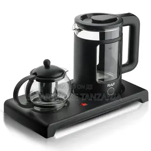 RAF Electric Kettle 1.8L With Glass Teapot, 360-Degree Rotational Base