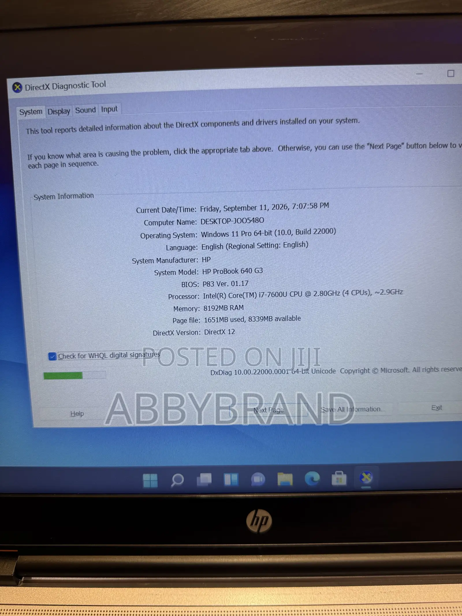 Laptop HP ProBook 640 G3 8GB Intel Core i7 SSD 256GB