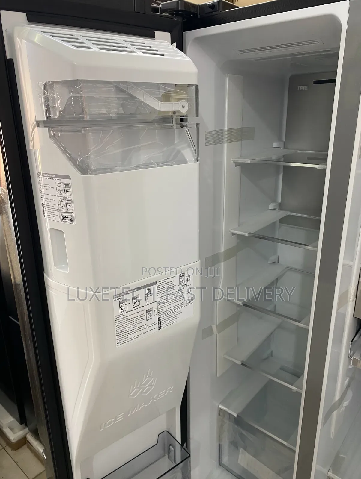 Hisense H780sb-Idl 601L Side-by-Side Fridge Ice Maker, Dispenser, WiFi