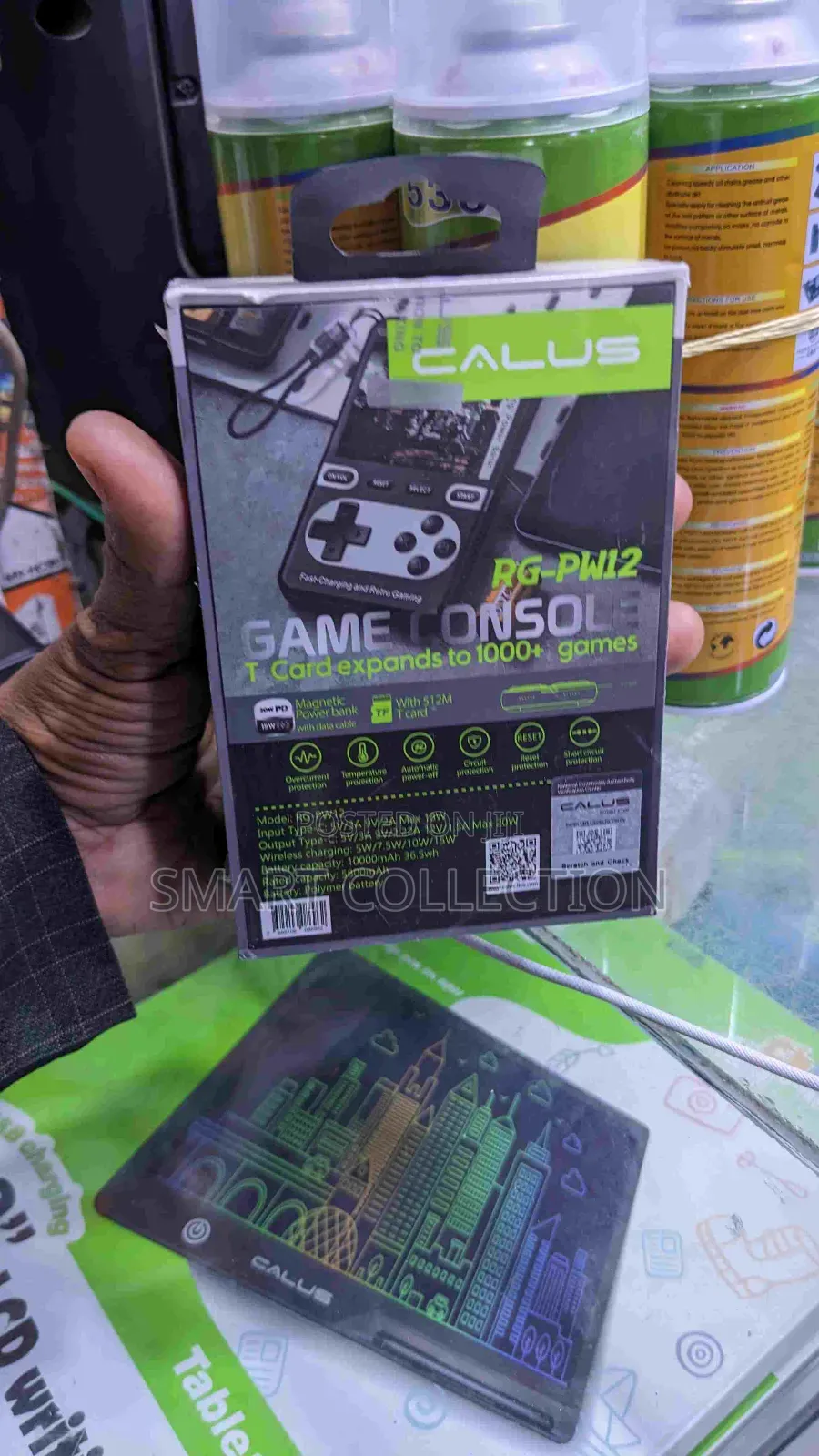 Calus Retro Game Console 500games,With 10000mAh Powerbank 20W Cable