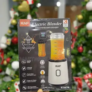 RAF Electric Blender 300W 23000 RPM 4-Blade Glass Jar 600ml Capacity