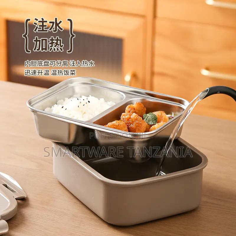 Electric Heated Lunch Box With Insulated Bag and Power Cord, 1.5L