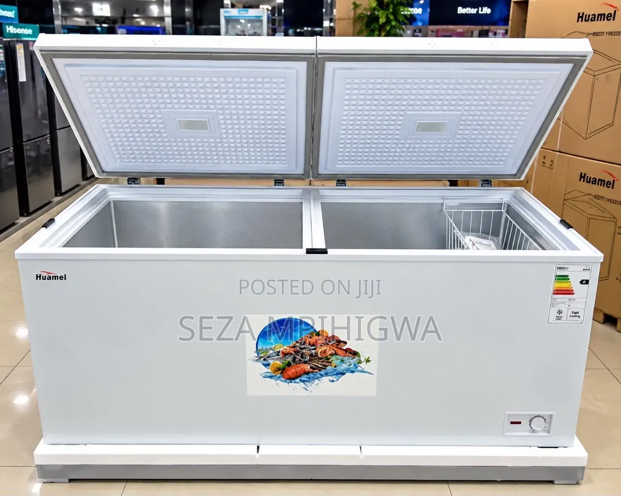 Huamei Freezer Double Door 607L*