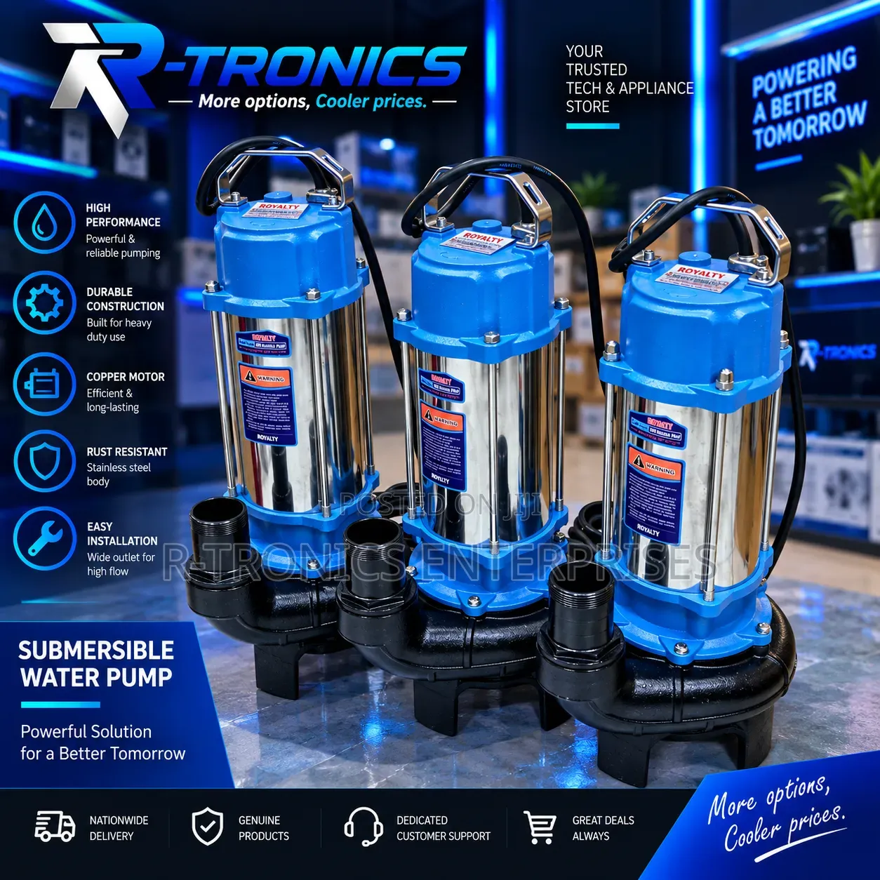 Royality Stainless Steel Water Pumps 4hp