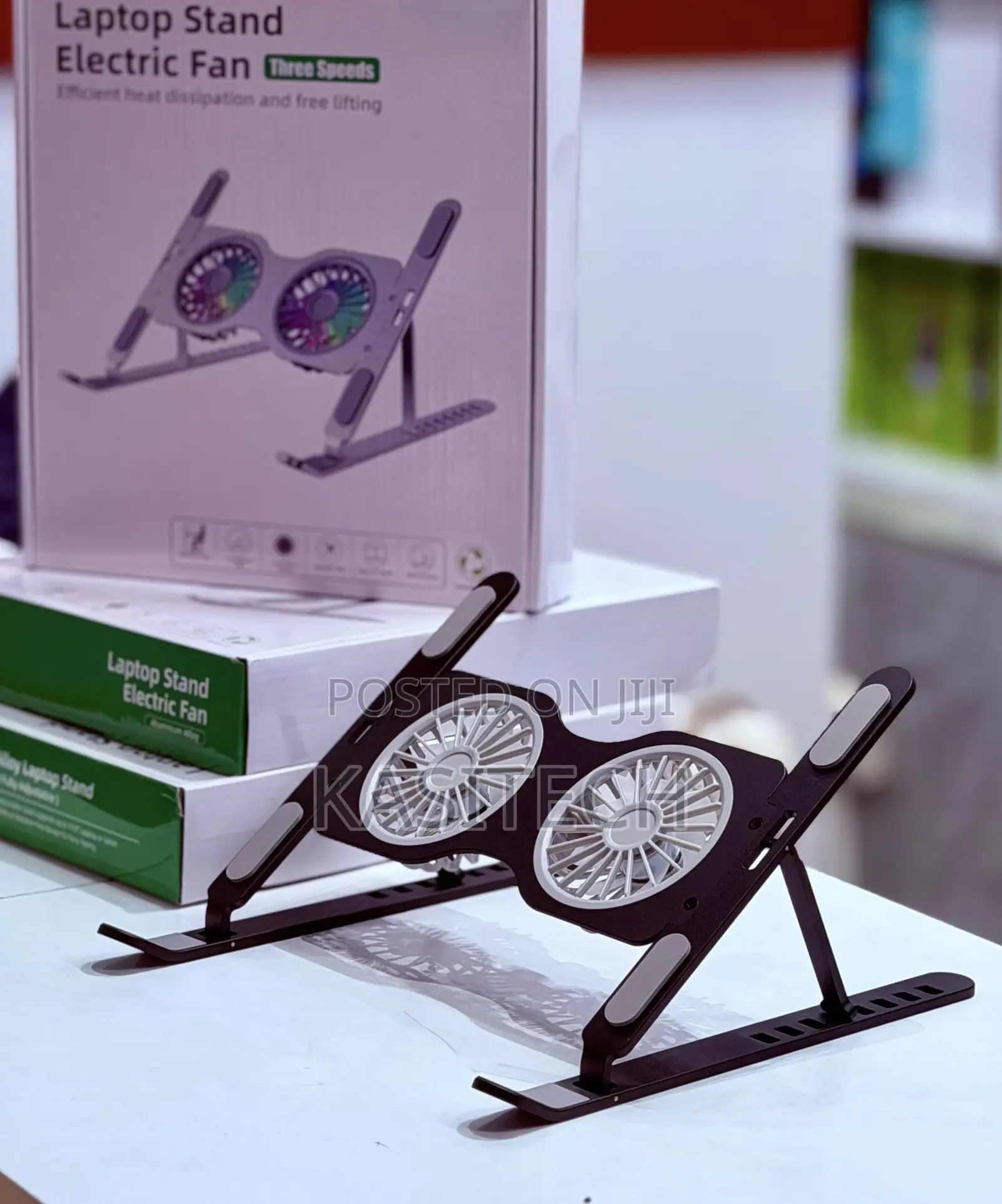 Portable Laptop 2 Fan Cooling Stand