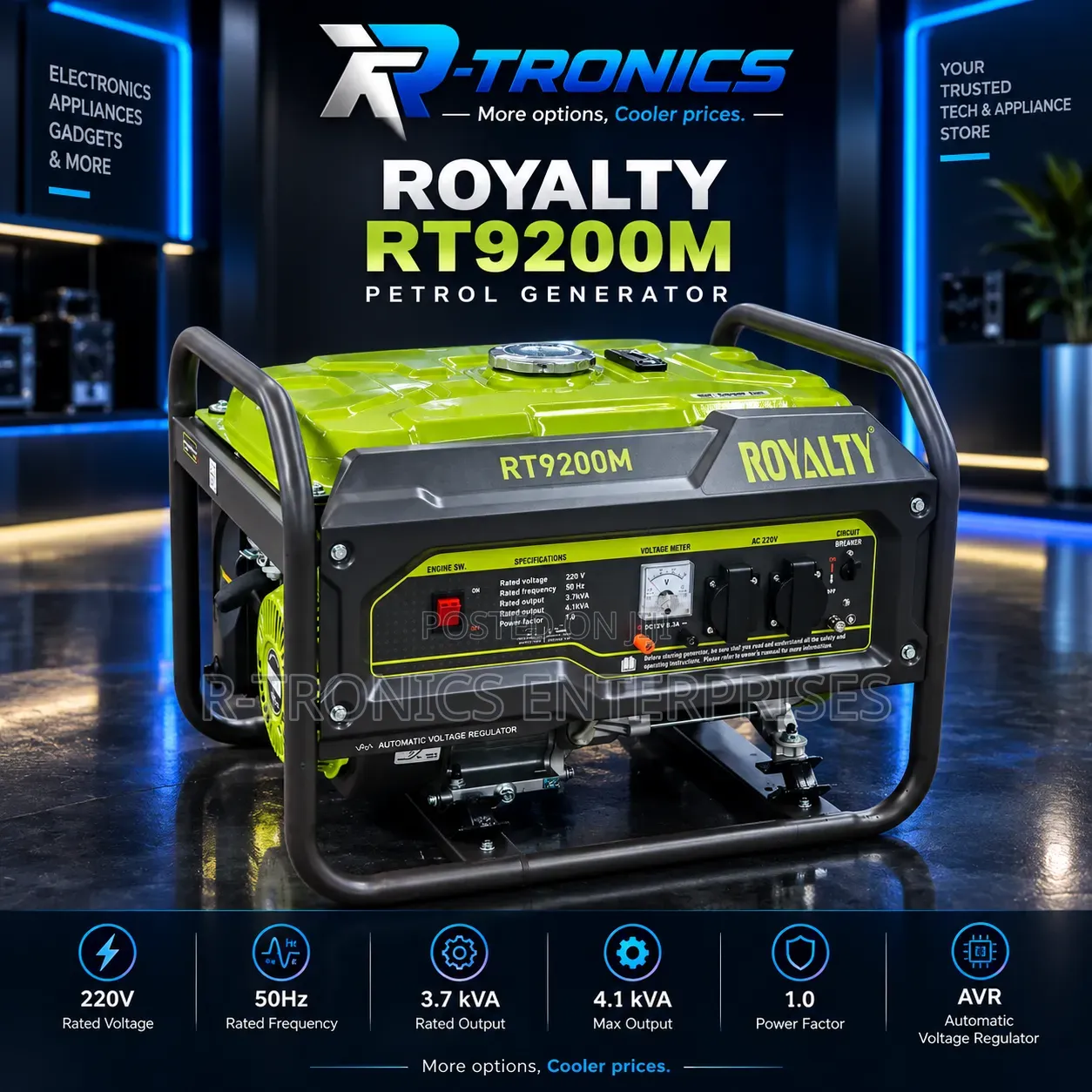 Royalty Rt9200m Generator (3.9kVA)