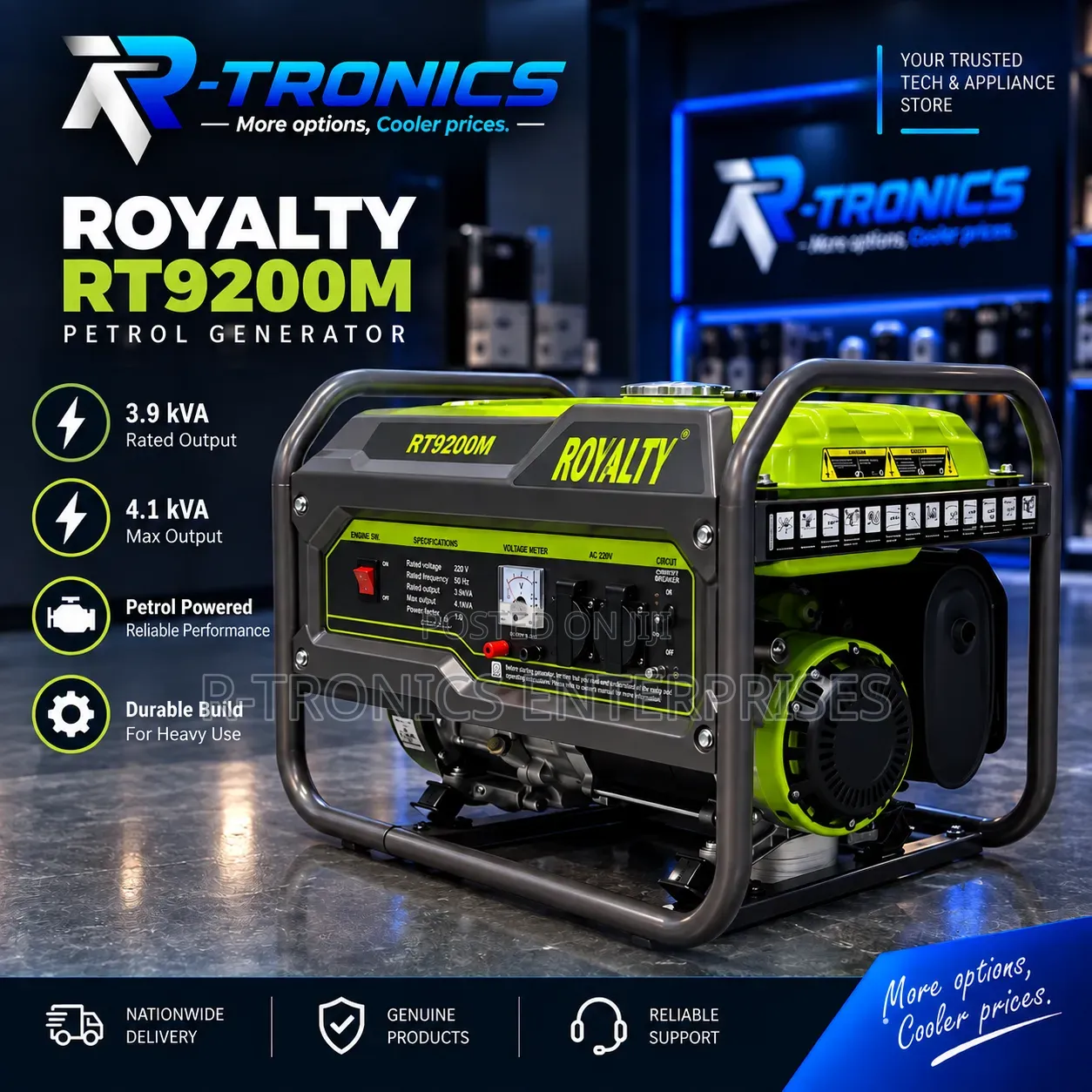 Royalty Rt9200m Generator (3.9kVA)