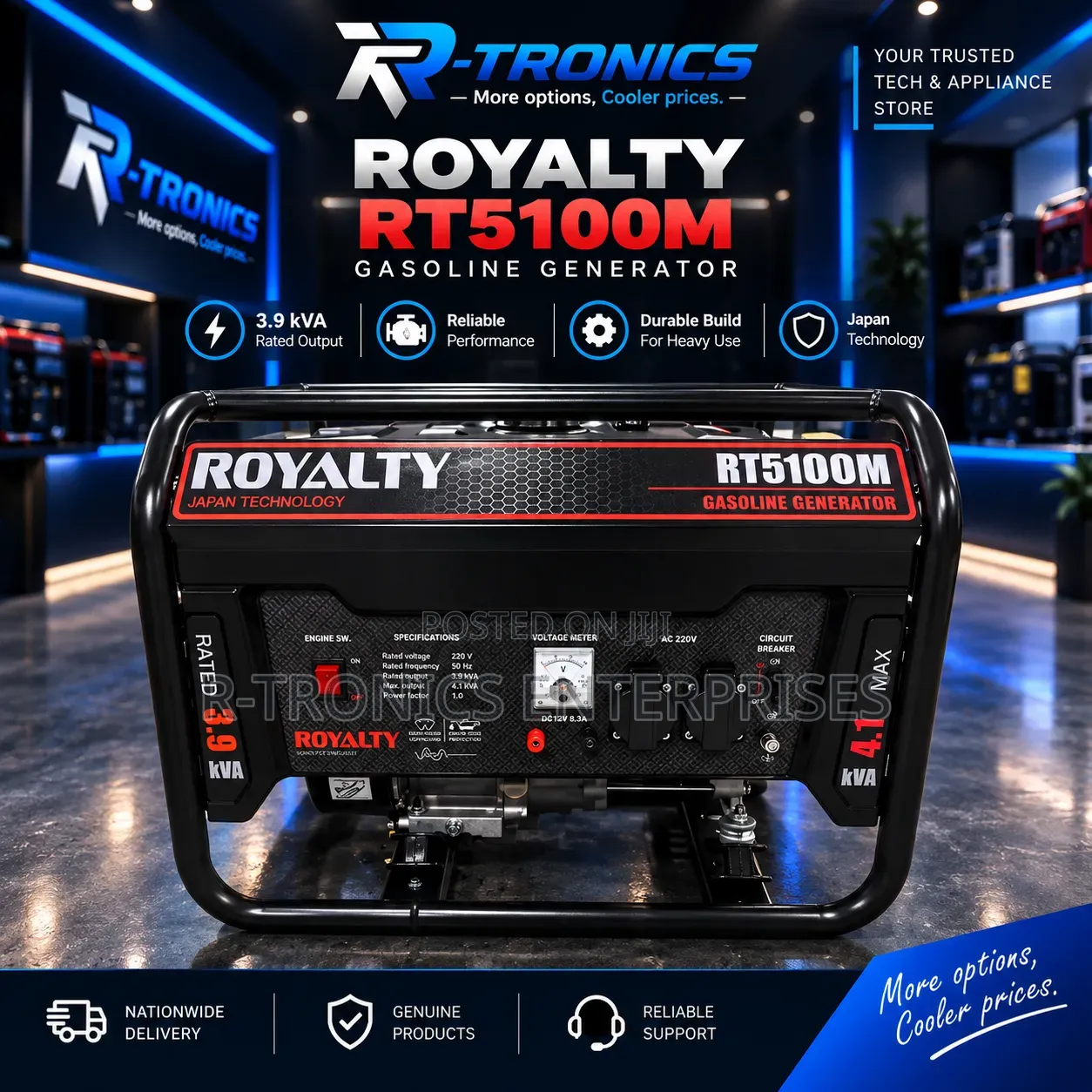 ROYALTY RT5100M Generator ( 3.9kVA)