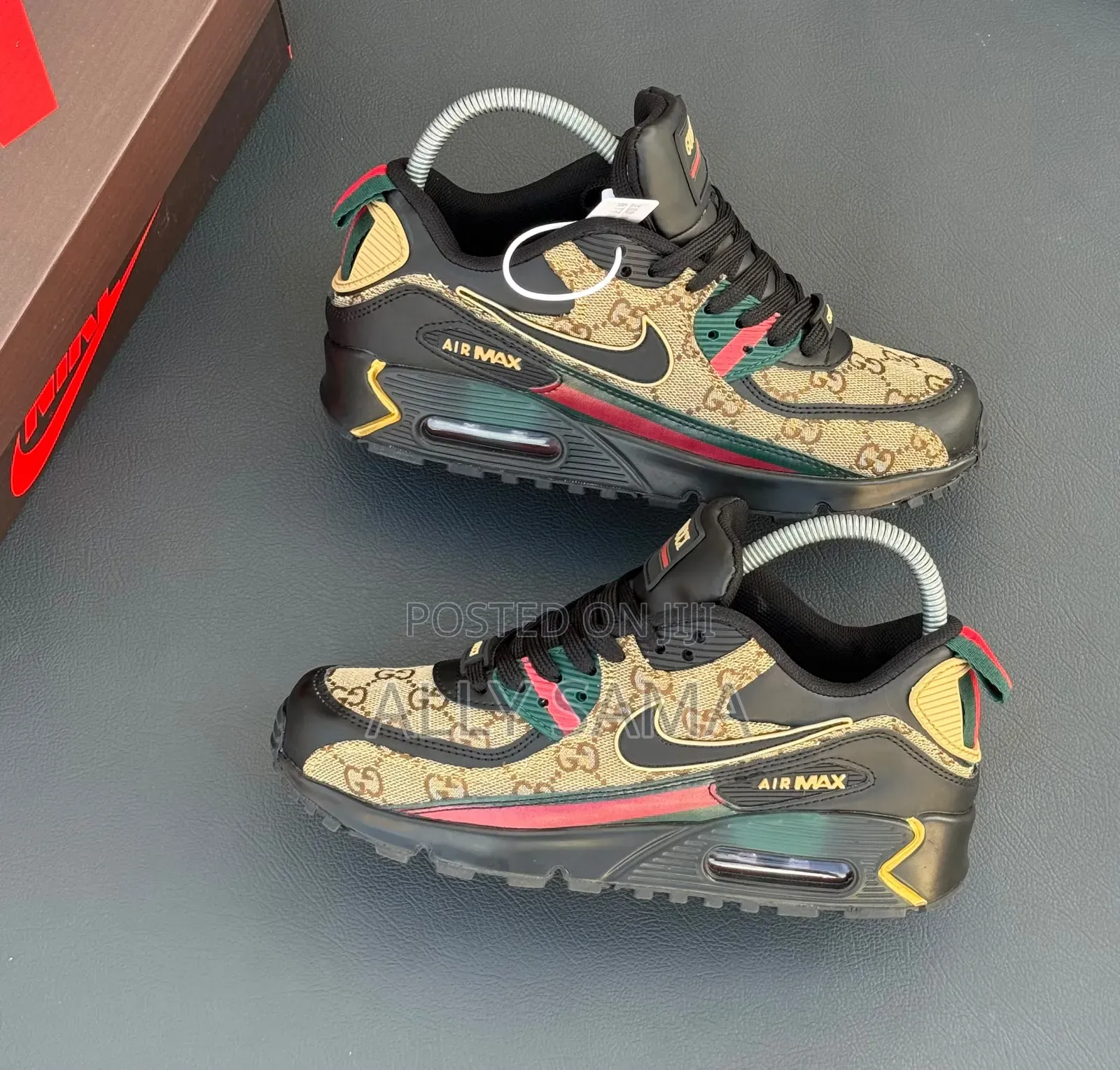 Men's Sneakers Nike Airmax Gucci Material Leather Canvas