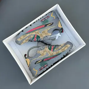Men's Sneakers Nike Airmax Gucci Material Leather Canvas