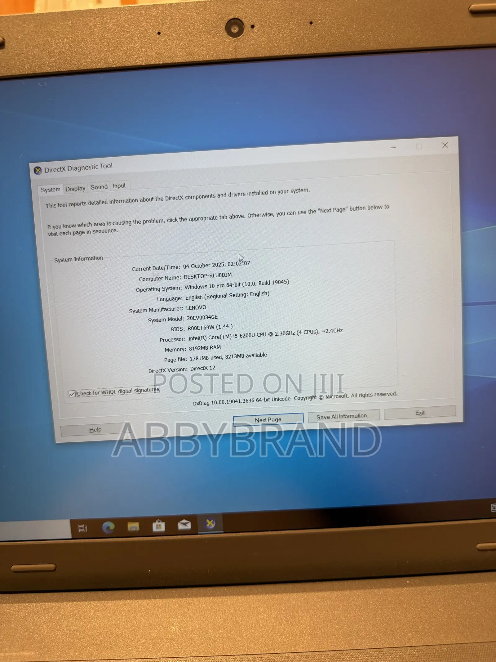 Laptop Lenovo ThinkPad E570 8GB Intel Core i5 HDD 1T
