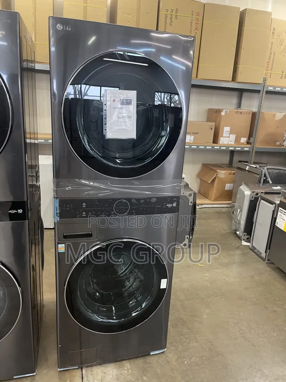 LG WashTower Vertical Laundry Model WT1311PB.
