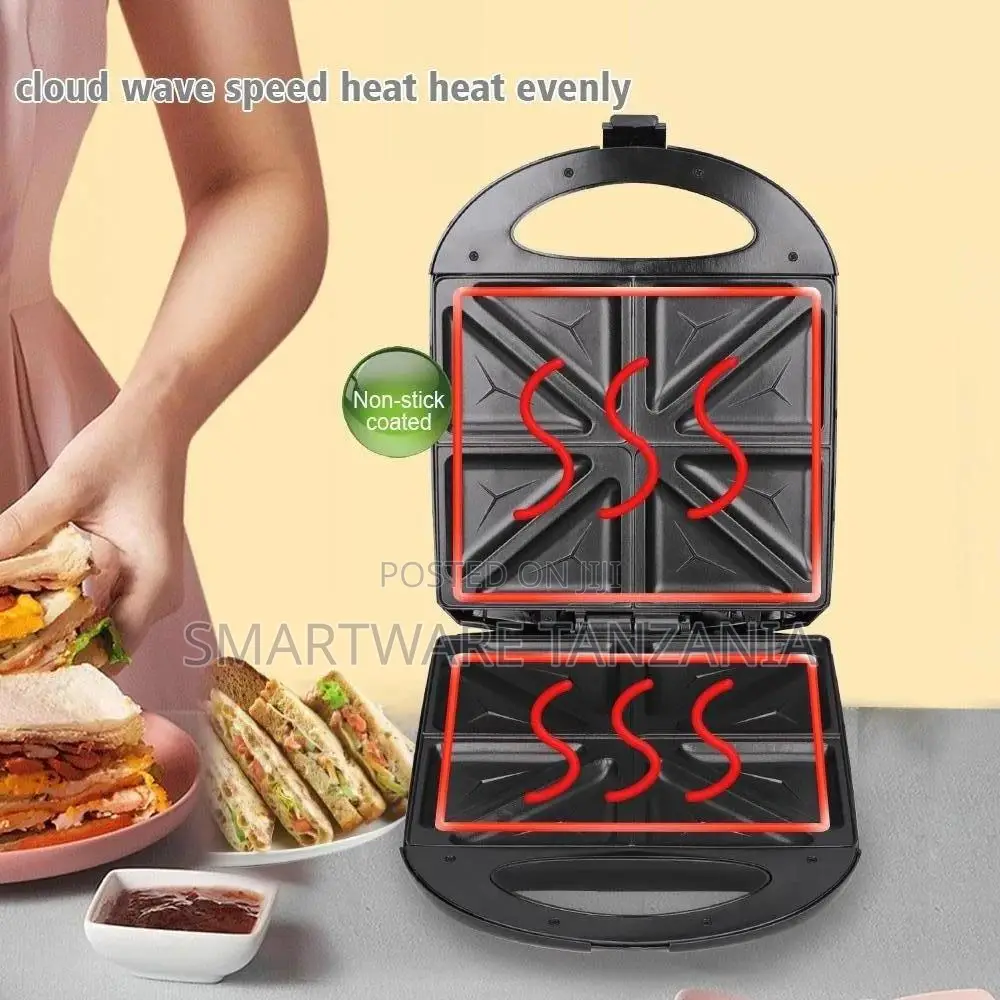 RAF Sandwich Maker With Non-Stick Coating, Double-Sided Heating, R-230