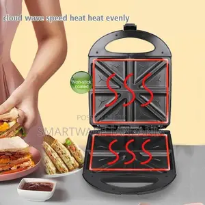 RAF Sandwich Maker With Non-Stick Coating, Double-Sided Heating, R-230