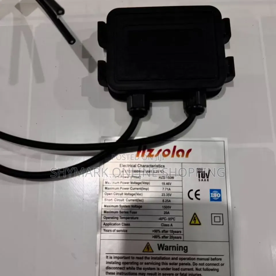 Hzsolar Solar Panel Mono 18V 150W