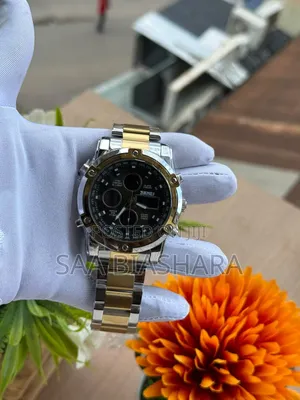 Skmei 1389 Digital Watch Gold and Silver