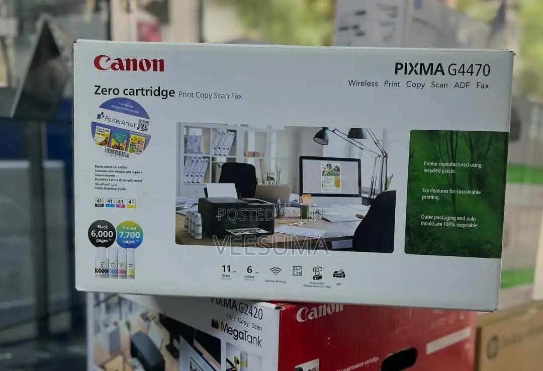 Canon PIXMA G4470 4-in-1 Wireless MegaTank Printer With ADF