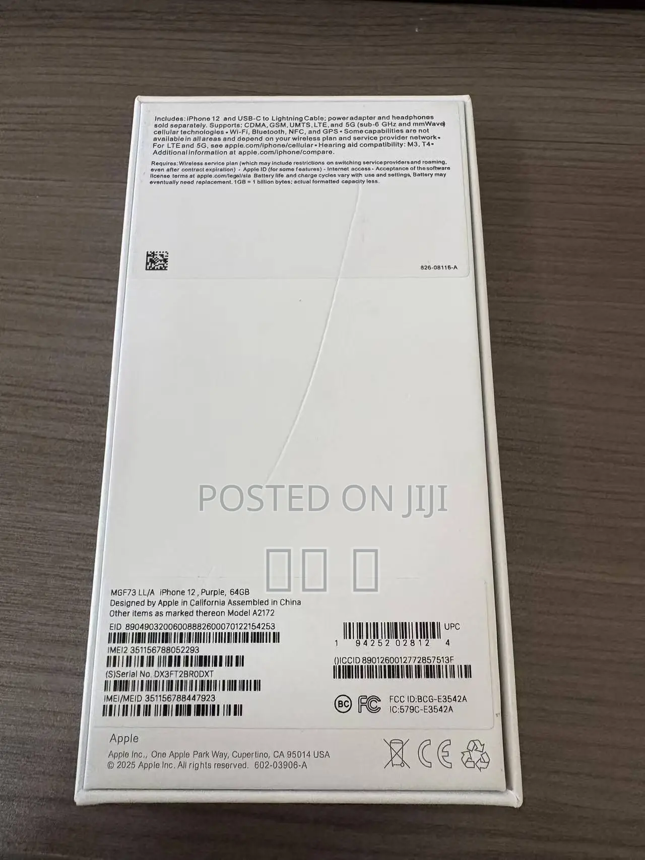 New Apple iPhone 12 64 GB Purple