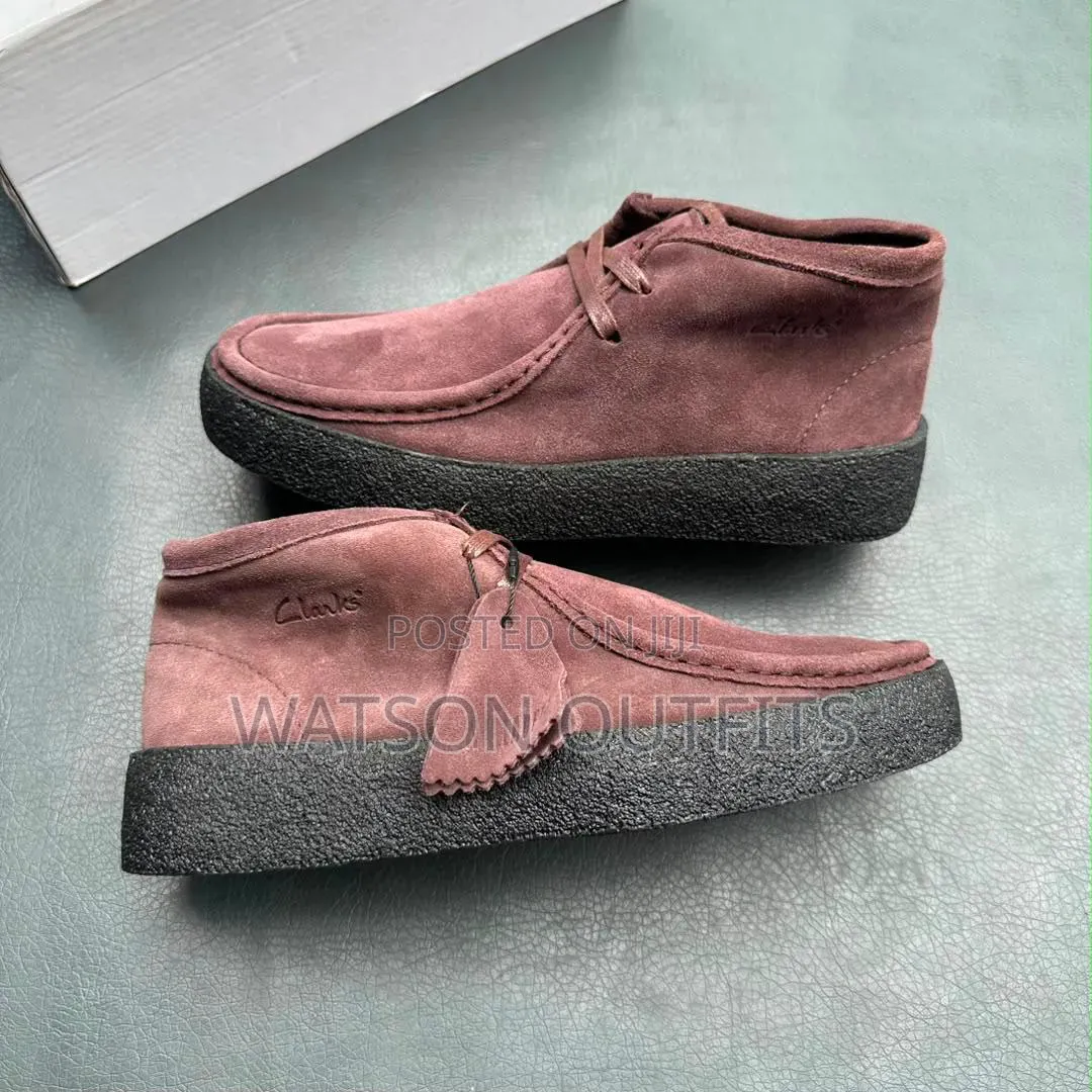 Leather Shoes 3 Colours Clarks Brand for Men's Very Classic