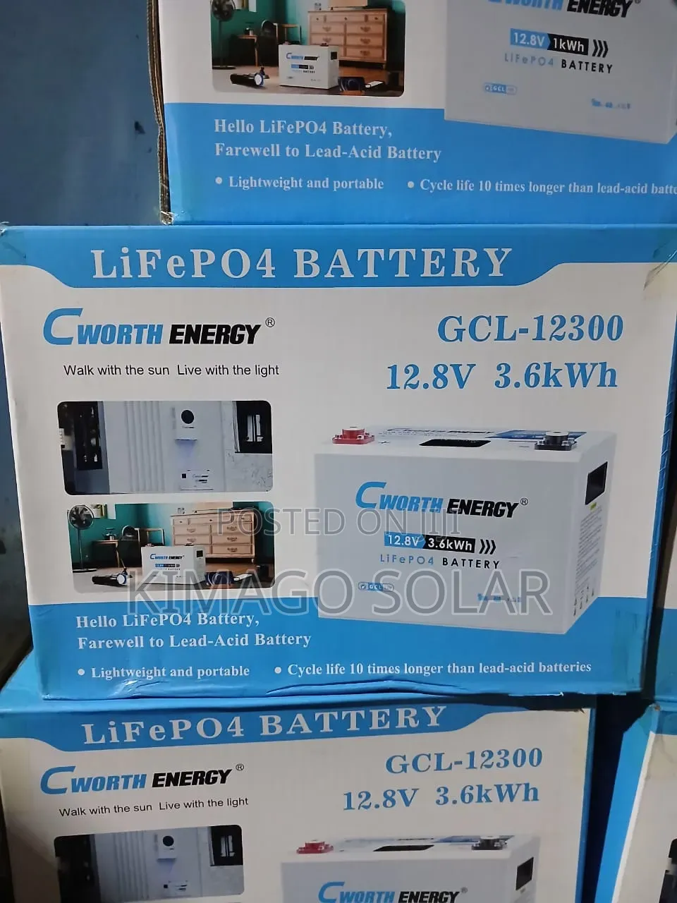 Solar Lithium Battery lifePO4 3.6kwh Zinapatikana