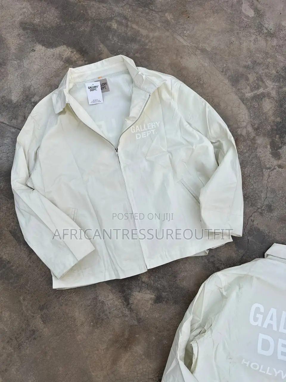 Gallery Dept Tan Cotton Twill Zip Up Work Jackets