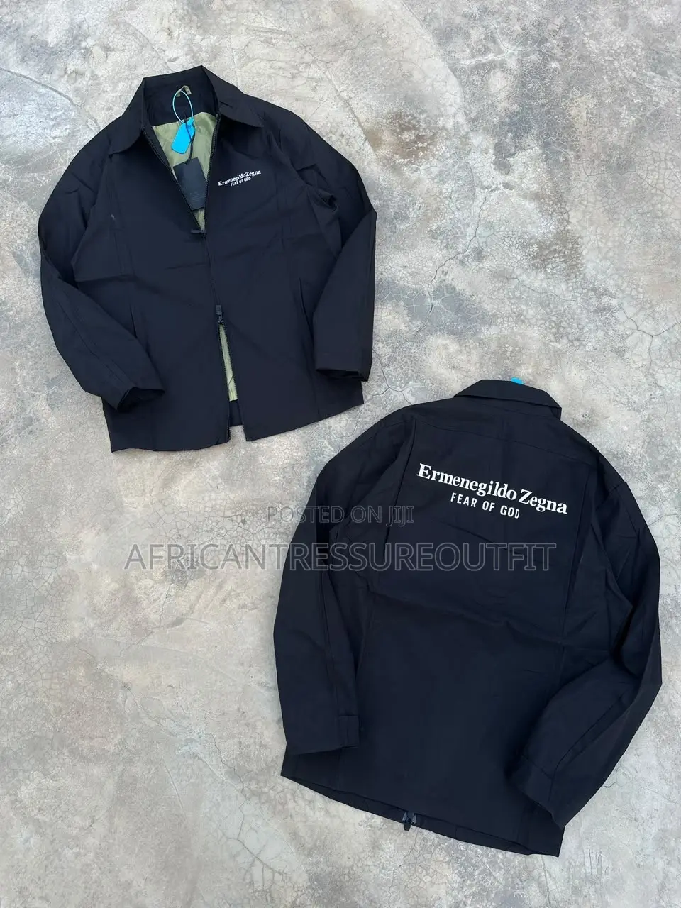 Gallery Dept Tan Cotton Twill Zip Up Work Jackets