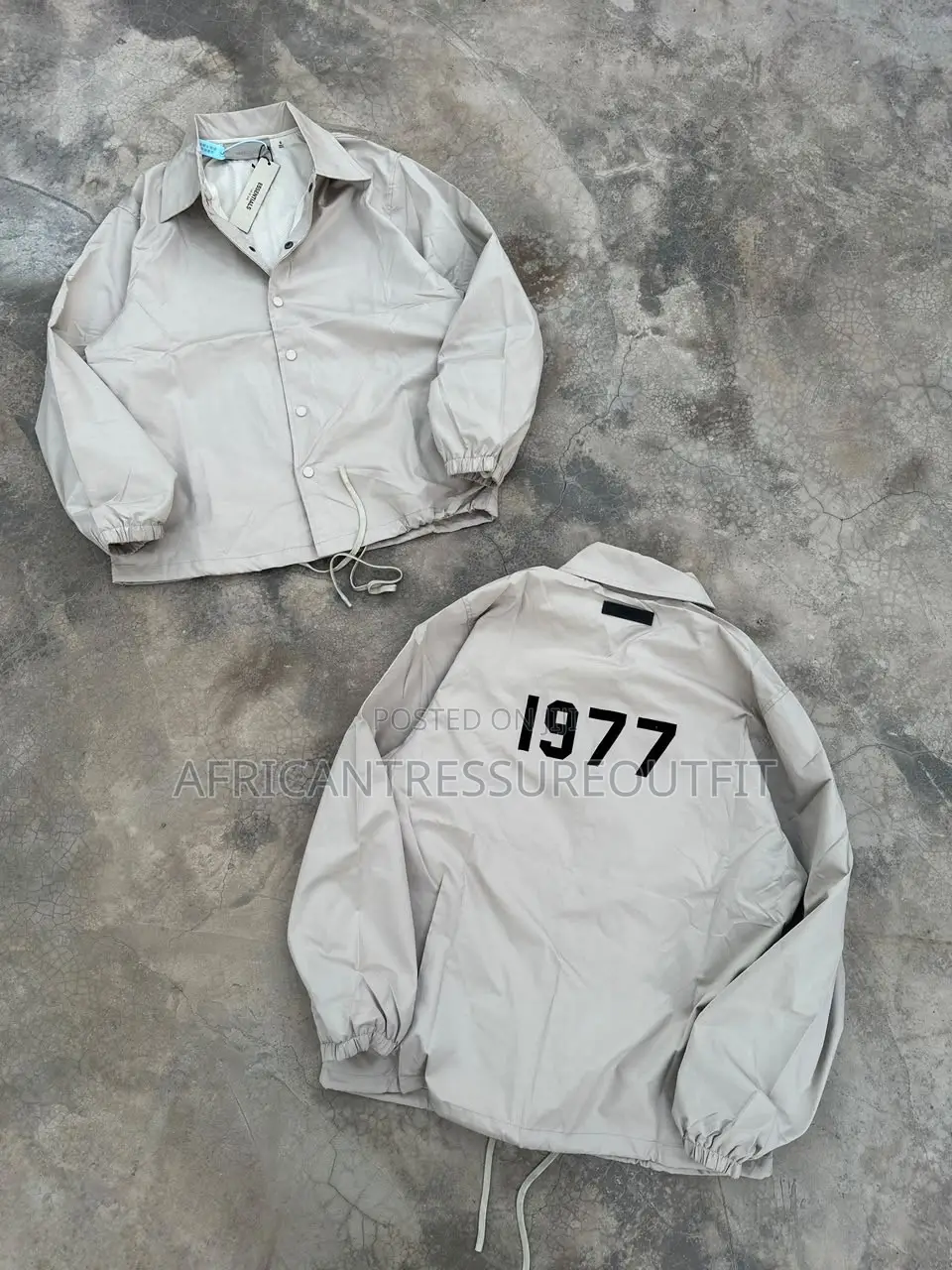 Gallery Dept Tan Cotton Twill Zip Up Work Jackets