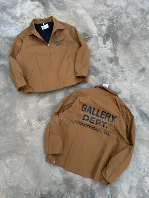 Gallery Dept Tan Cotton Twill Zip Up Work Jackets