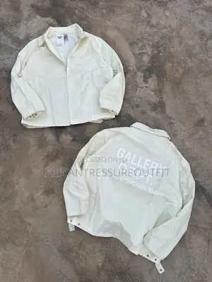 Gallery Dept Tan Cotton Twill Zip Up Work Jackets