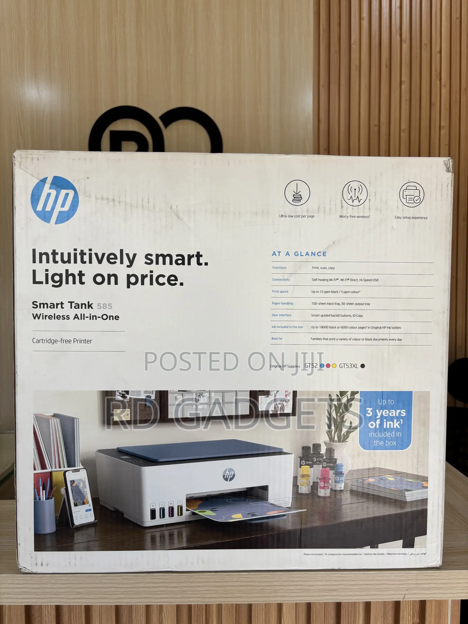HP Smart Tank 585 Wireless All-in-One Printer
