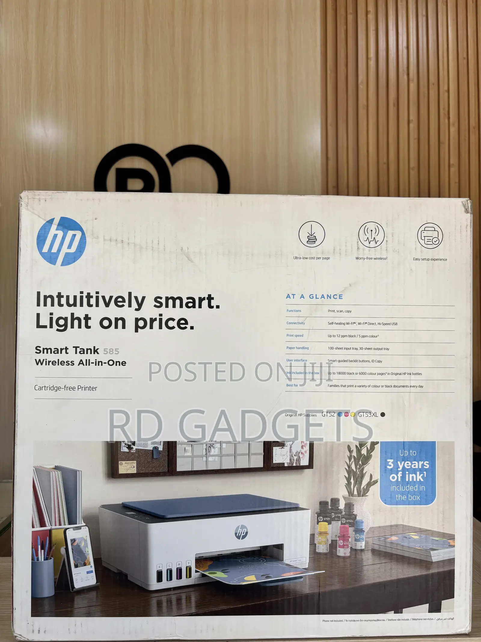 HP Smart Tank 585 Wireless All-in-One Printer