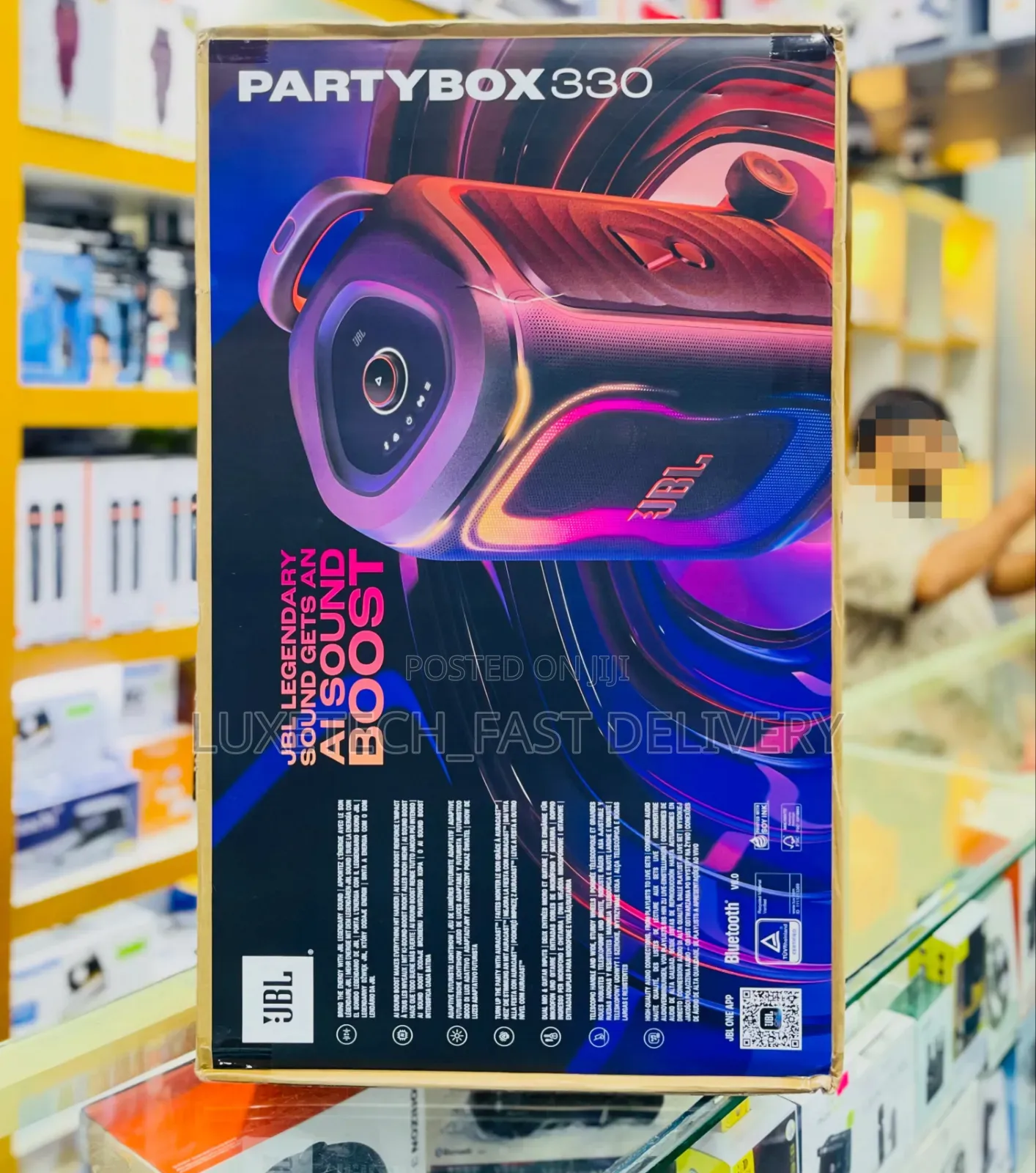 JBL PartyBox 330 280W Portable Party Speaker –Bluetooth With Lightshow