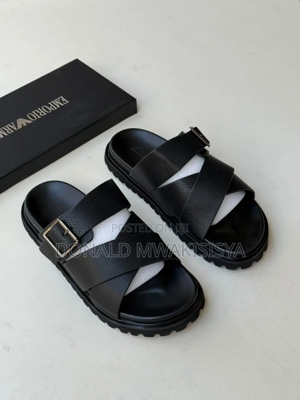 Designer Doubble Buckle Slides