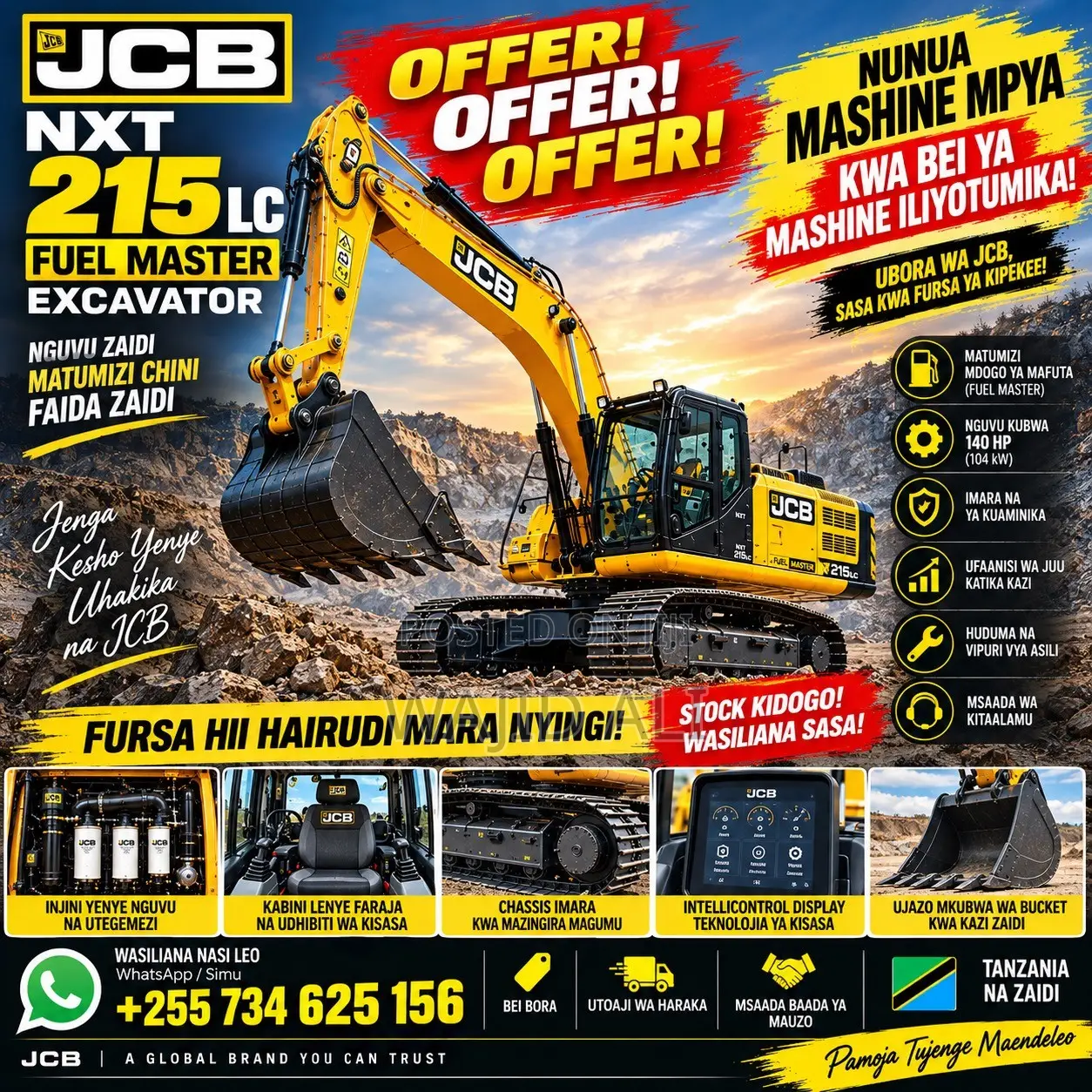 Brand New JCB NXT 215LC Fuel Master Excavator