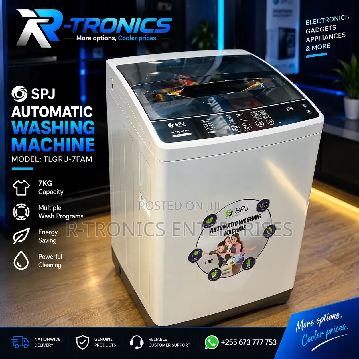 SPJ 7kg Top Load Automatic Washing Machine