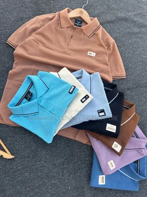 Multi-Color Textured Knit Polo Shirts