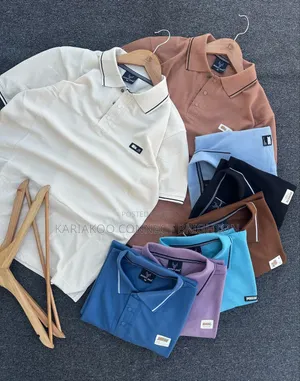 Multi-Color Textured Knit Polo Shirts