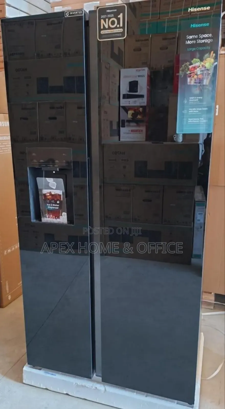 Hisense 500L Side by Side Fridge
