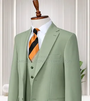 Sage Green 3-Piece Business Suit
